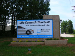 car billboard